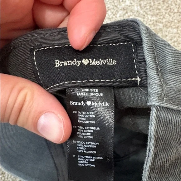 Brandy Melville Grey Alien Baseball Hat - Picture 3 of 4